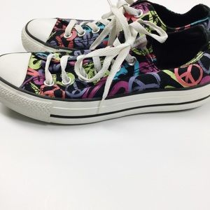 converse peace sign sneakers